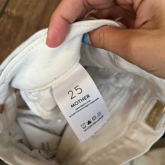 MOTHER Insider Crop Step Fray Whipping the Racer Size 25 - Picture 4 of 5